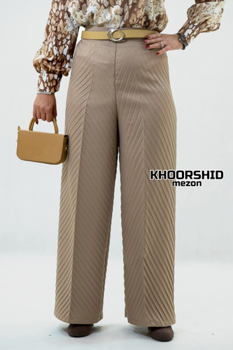 شلوار پلیسه مجلسی نسکافه ای