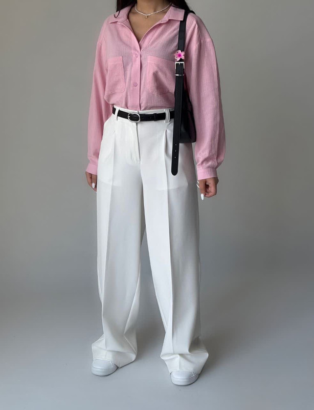 شومیز صورتی ساده