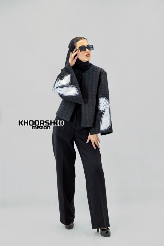 کت مجلسی ژاکارد طرح پاپیون